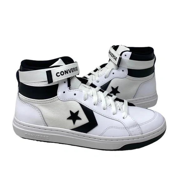 Converse Pro Blaze V2 Mid Top Shoes Skate Leather Black White Men’s Size A00985C - Picture 6 of 10